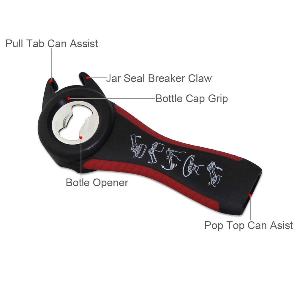 Amazon.com: Professional Multi Bottle Opener, 5 In 1 Jar Bottle